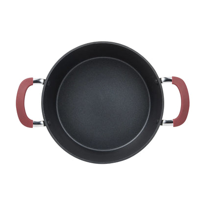 Cacerola con tapa 24 cm. de aluminio forjado Maroon - Bergner