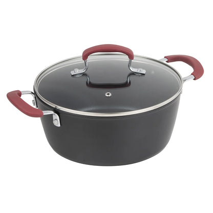 Cacerola con tapa 28 cm. de aluminio forjado Maroon - Bergner