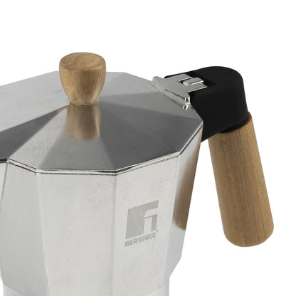 Cafetera Italiana de 6 Tazas Aluminio Coffee & Tea Lovers - Bergner