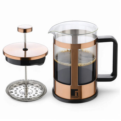 Cafetera de Émbolo de vídrio 800ml Copper - Bergner