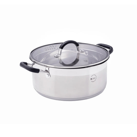 Cacerola 28 cm El Bohio de Acero Inoxidable con Tapa - San Ignacio