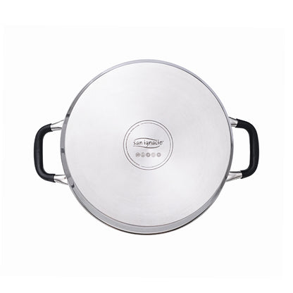 Cacerola 28 cm El Bohio de Acero Inoxidable con Tapa - San Ignacio