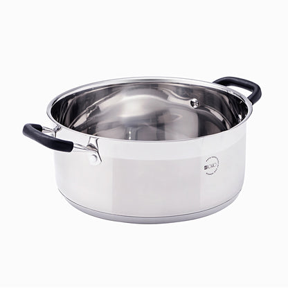 Cacerola 28 cm El Bohio de Acero Inoxidable con Tapa - San Ignacio