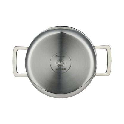 Cacerola de acero inox sin revestimiento con tapa LEGACY - MasterPRO