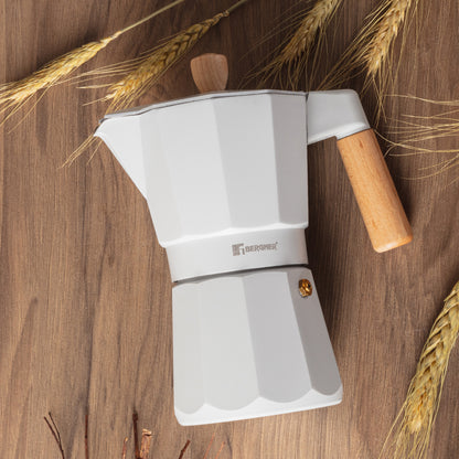 Cafetera de 6 Tazas Naturally Aluminio - Bergner