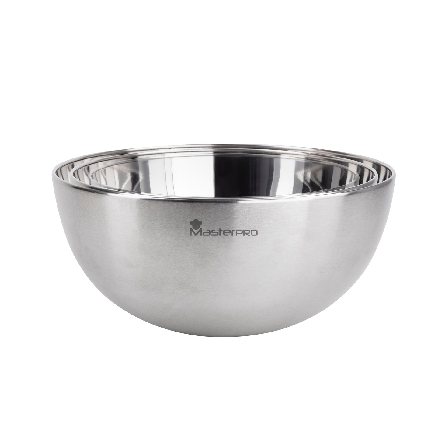 JUEGO DE BOL MEZCLADOR (17 + 19 + 25 CM) ACERO INOX FOODIES MP