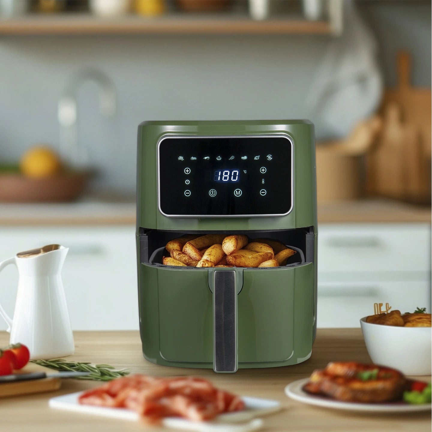 Freidora de Aire 1800W Midnight 6.9L 8 Programas - Bergner