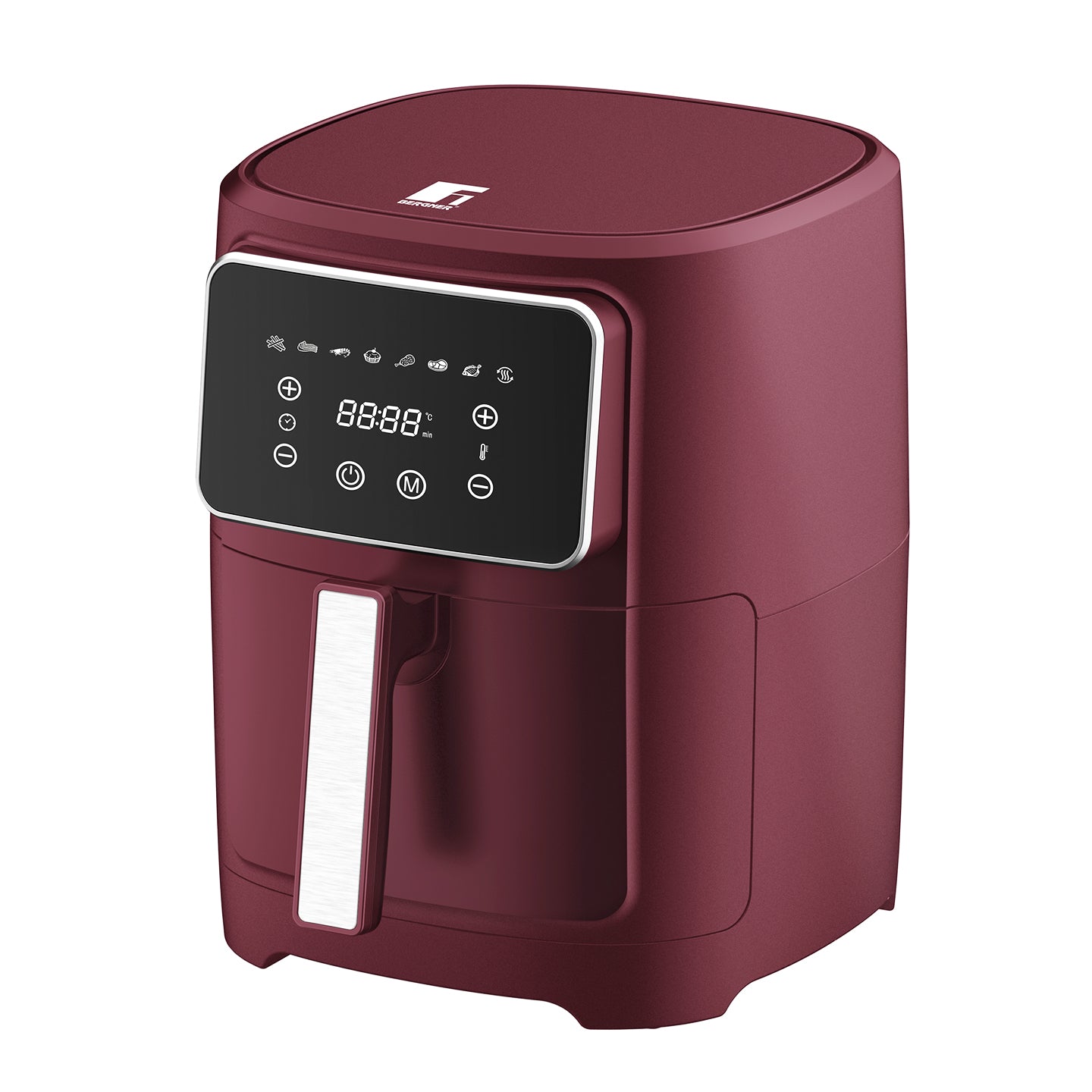 Freidora de aire Maroon de 1800W 6,9L y 8 programas preestablecidos - Bergner