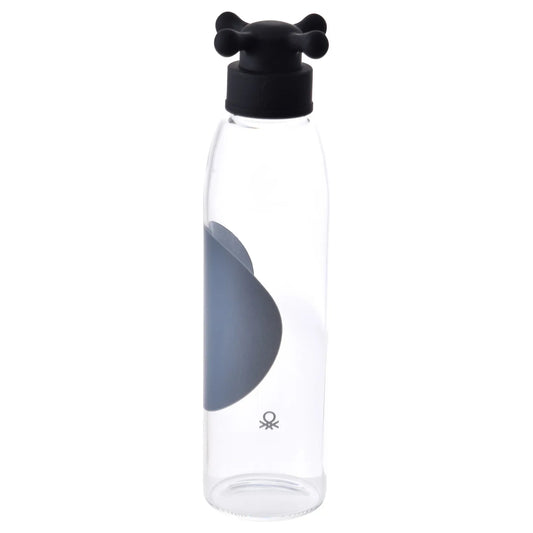 Botella de agua Benetton de 500 ml de vidrio borosilicato - Black & White