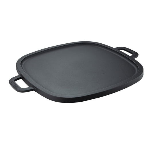 Plancha asador Bergner de hierro fundido 43 x 2 cm - Bbq