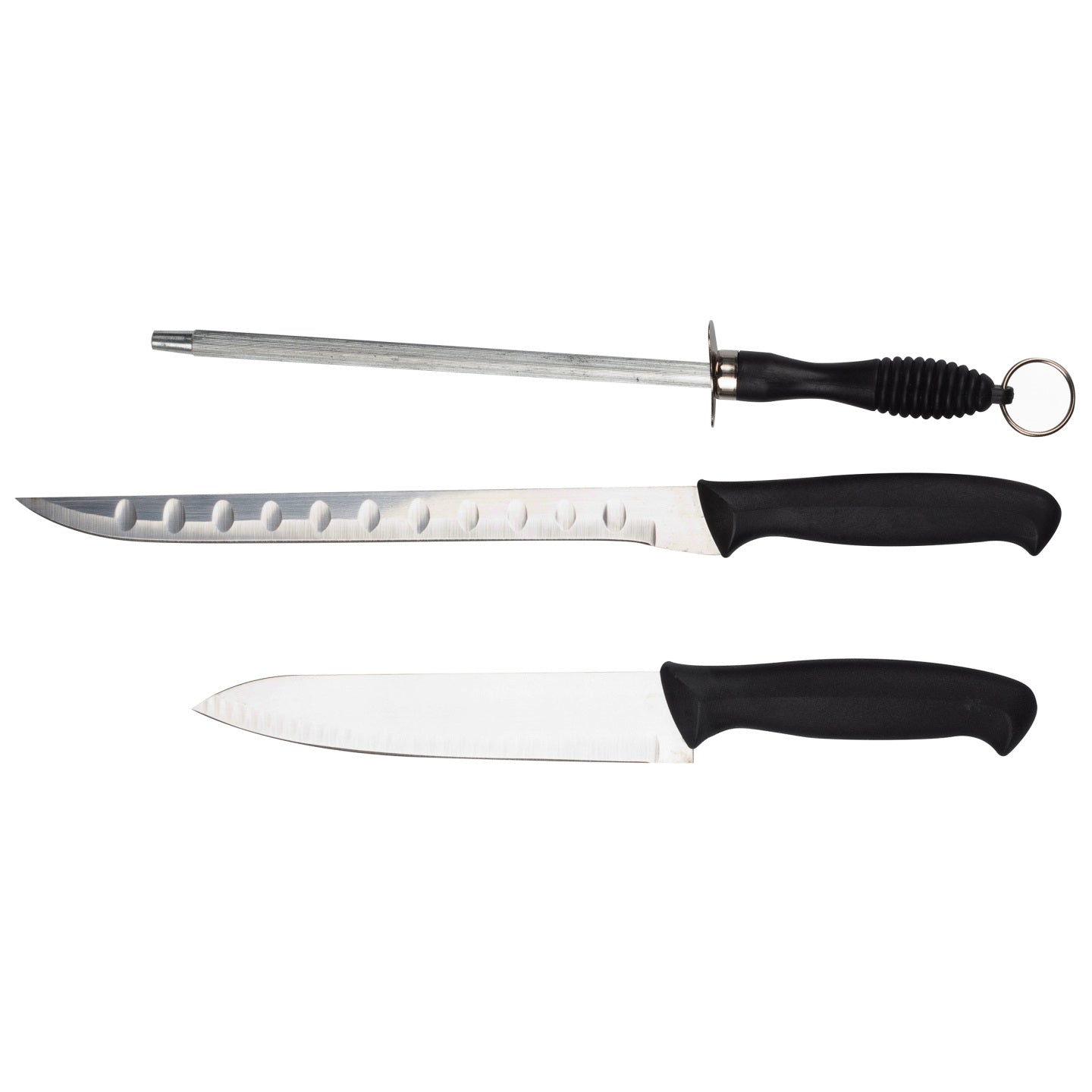 Set de jamonero, cuchillo y chaira San Ignacio