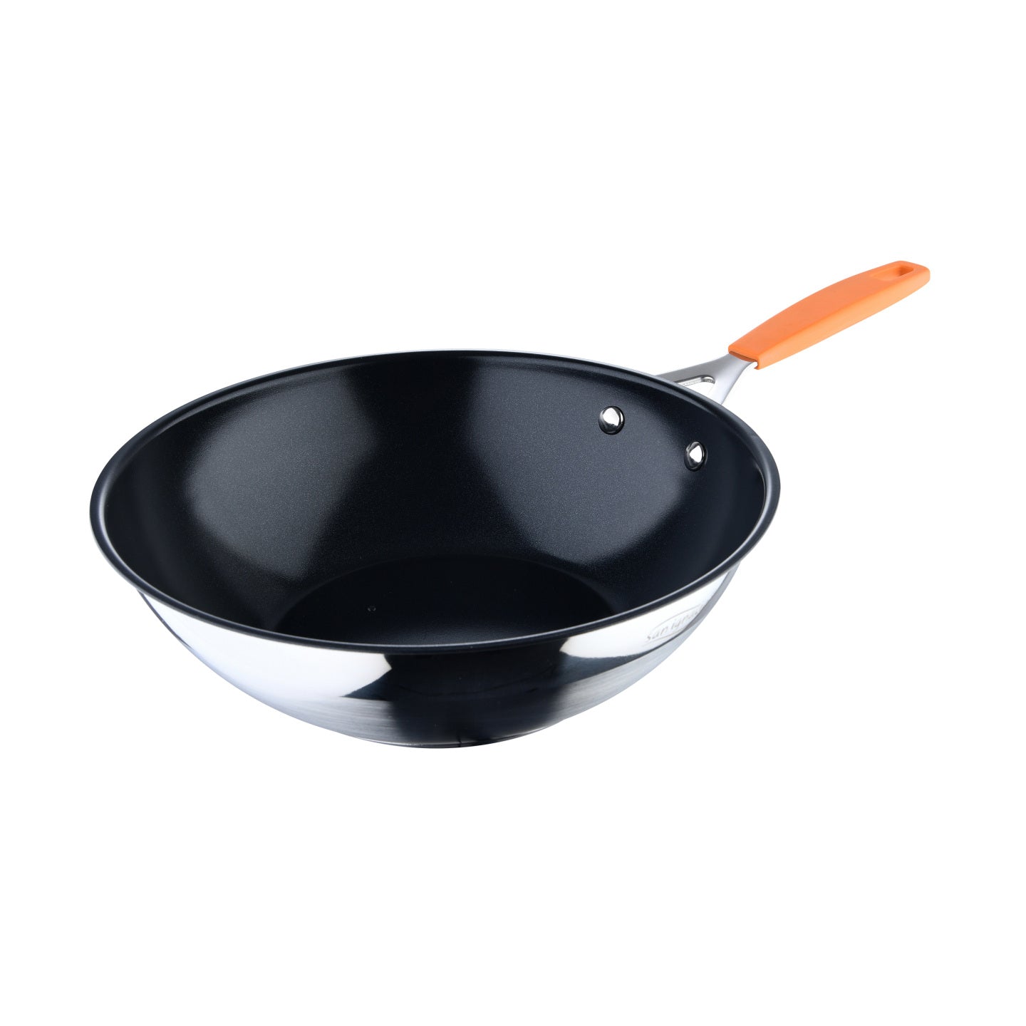 Wok San Ignacio de aluminio forjado y 28 cm de diametro - Compact