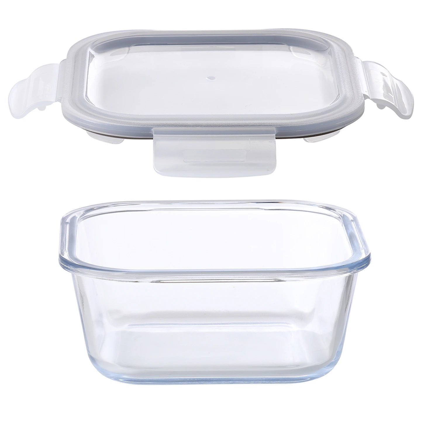 Hermético Cuadrado 800ml de Vidrio Borosilicato Naturally - Bergner