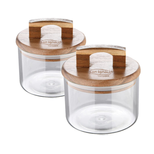 Juego de 2 Botes 400mll + 500ml de Vidrio Borosilicato Noia - San Ignacio