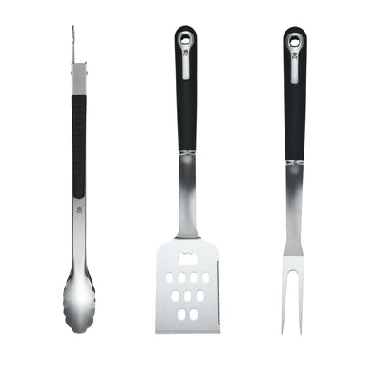 Juego de 3 Utensilios para Barbacoa Acero Inox Foodies - MasterPRO