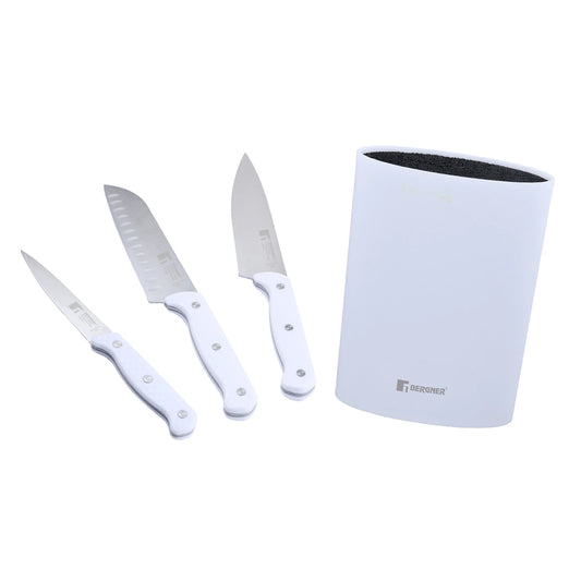 Juego de 3 cuchillos Acero Inox + Tacoma Naturally II - Bergner