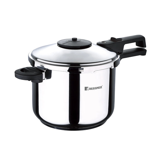Olla a Presion de 6L Creta Acero Inox 22cm - Bergner