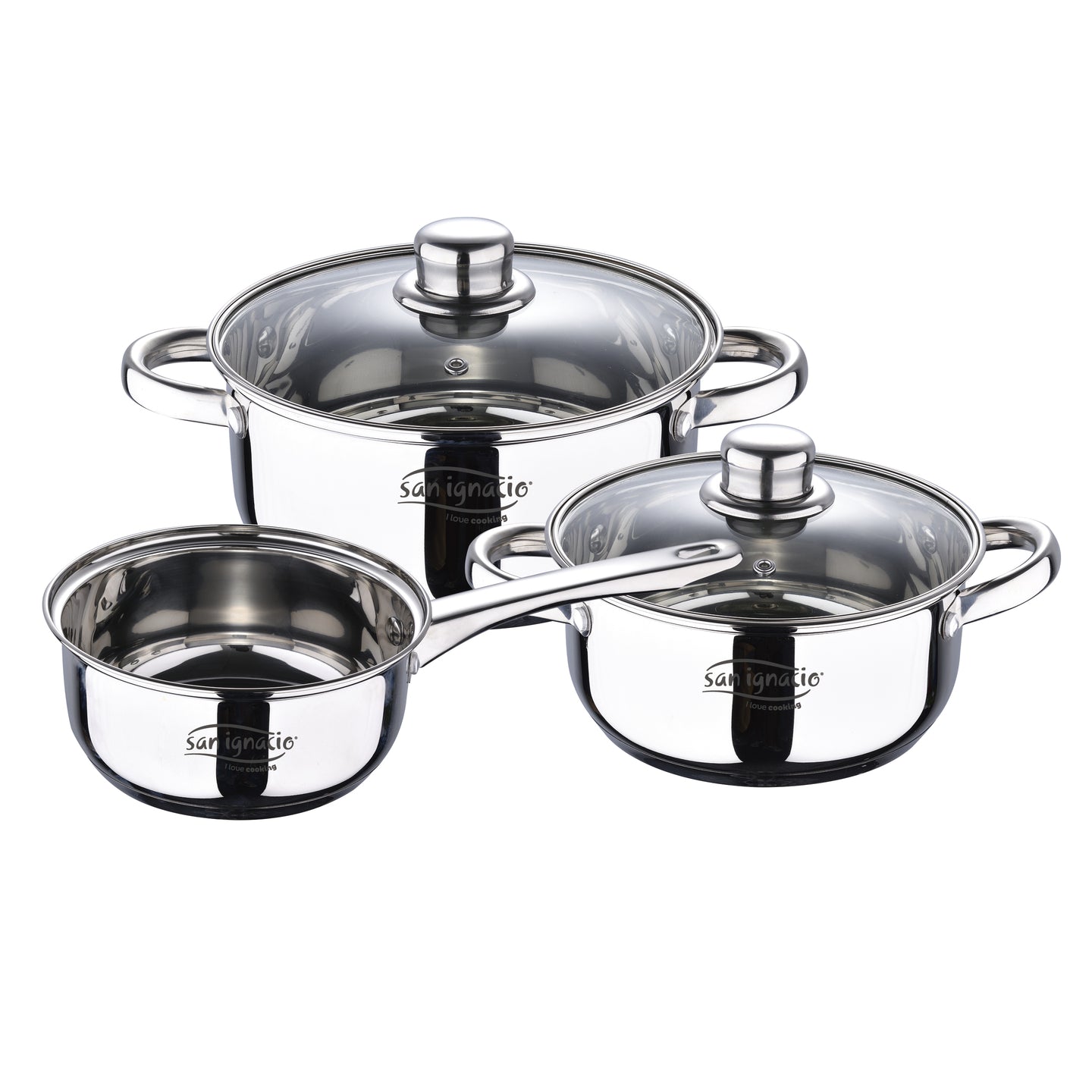 Batería de cocina San Ignacio de acero inoxidable 5 piezas - Cassel