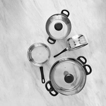 Batería de cocina San Ignacio de acero inoxidable 8 piezas - Toledo (2)