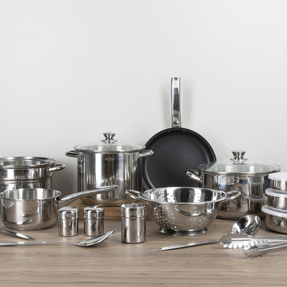 Batería de cocina San Ignacio de acero inoxidable 18 piezas - Lula (1)
