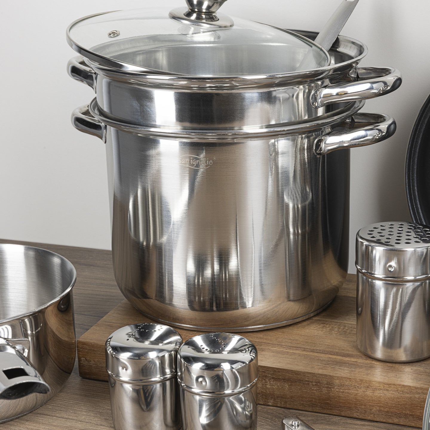 Batería de cocina San Ignacio de acero inoxidable 18 piezas - Lula (2)