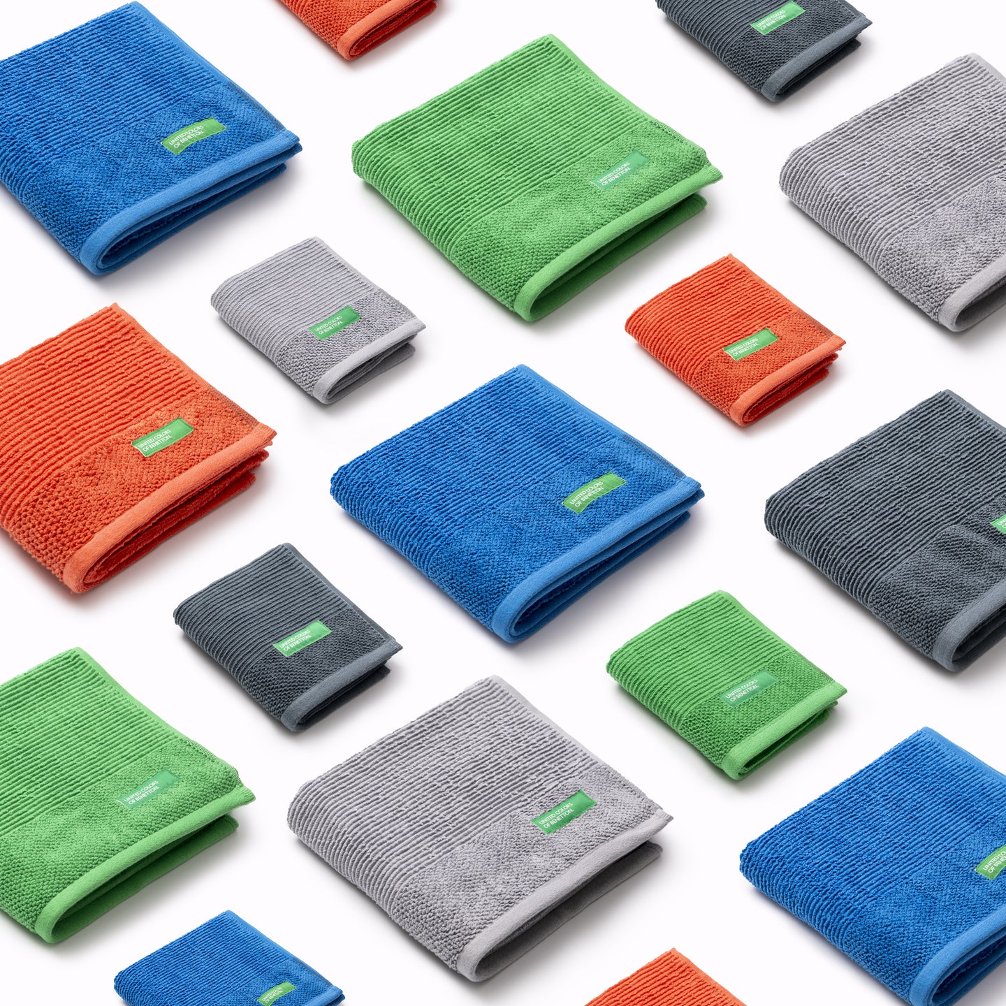 Set de 3 toallas de baño Benetton 100% algodón - Rainbow (6)