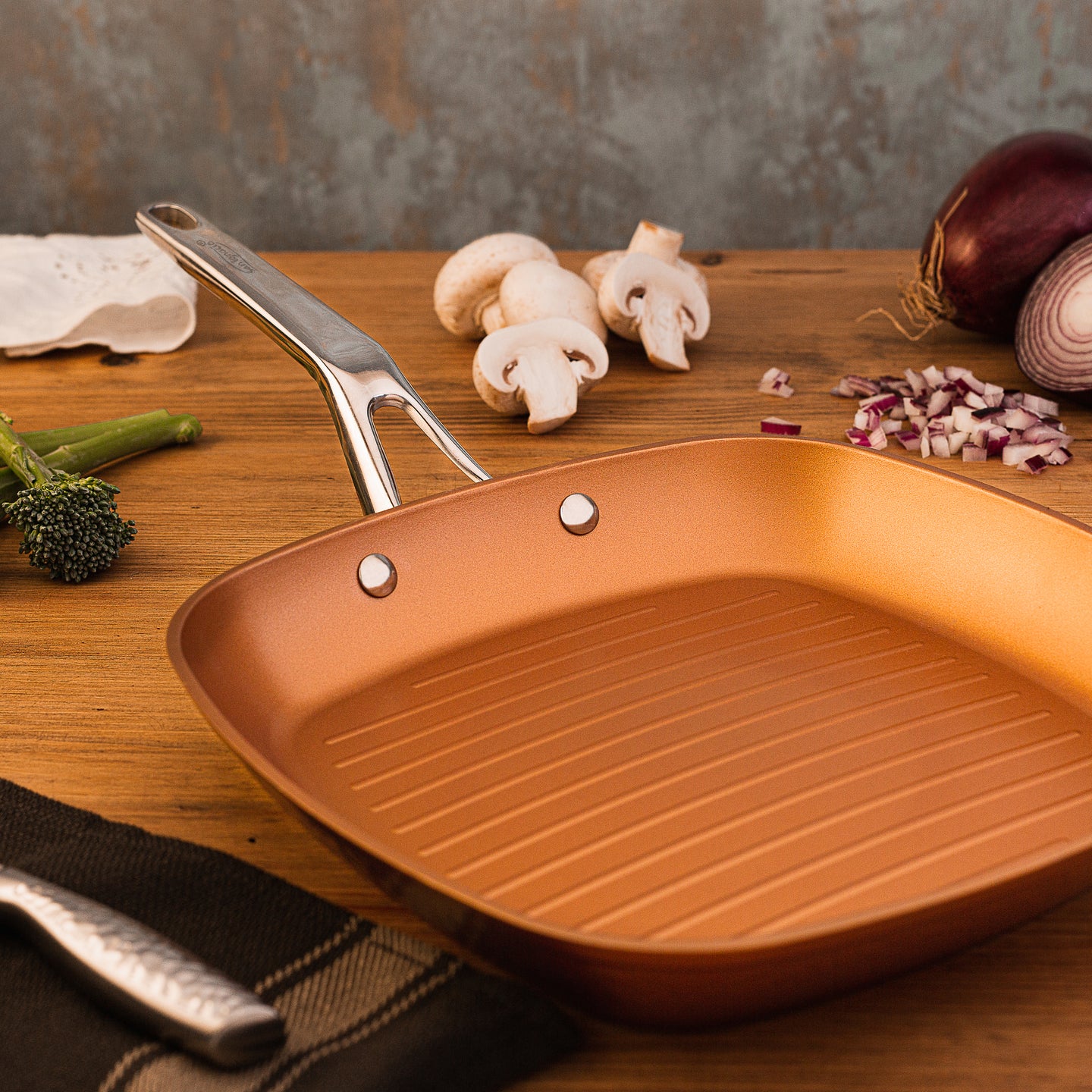 Sartén asador San Ignacio de aluminio forjado 28 cm - Origen (1)