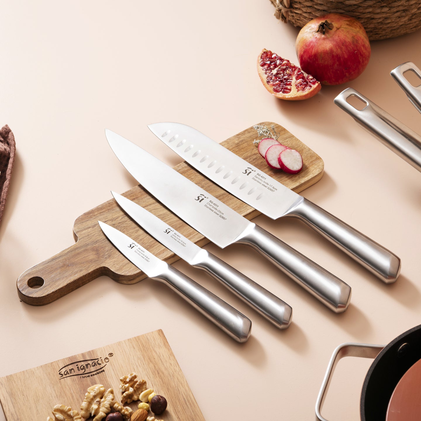 Set 4 cuchillos de cocina San Ignacio - Agros Reeco (1)