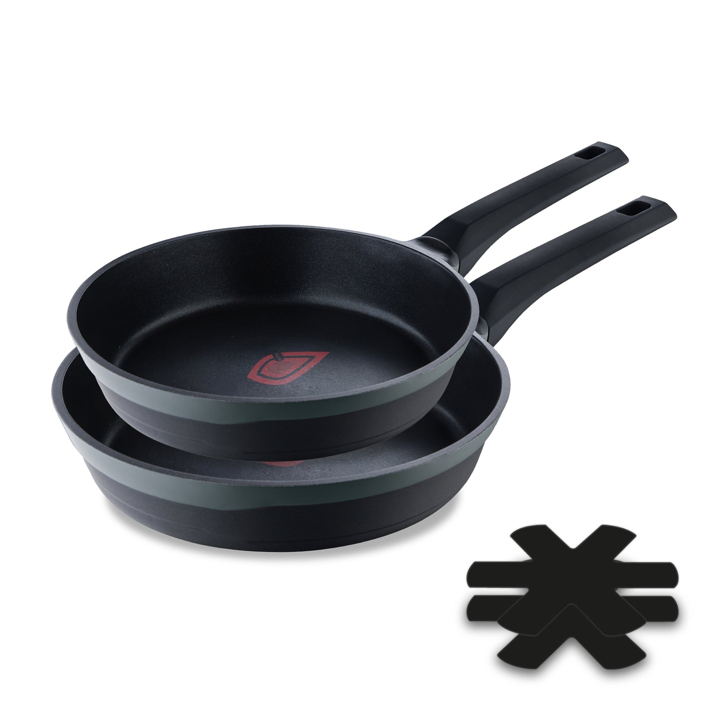 SET 2 PZS SARTENES 24 Y 28 CM ALU FUNDIDO IND GASTRO REECO MP