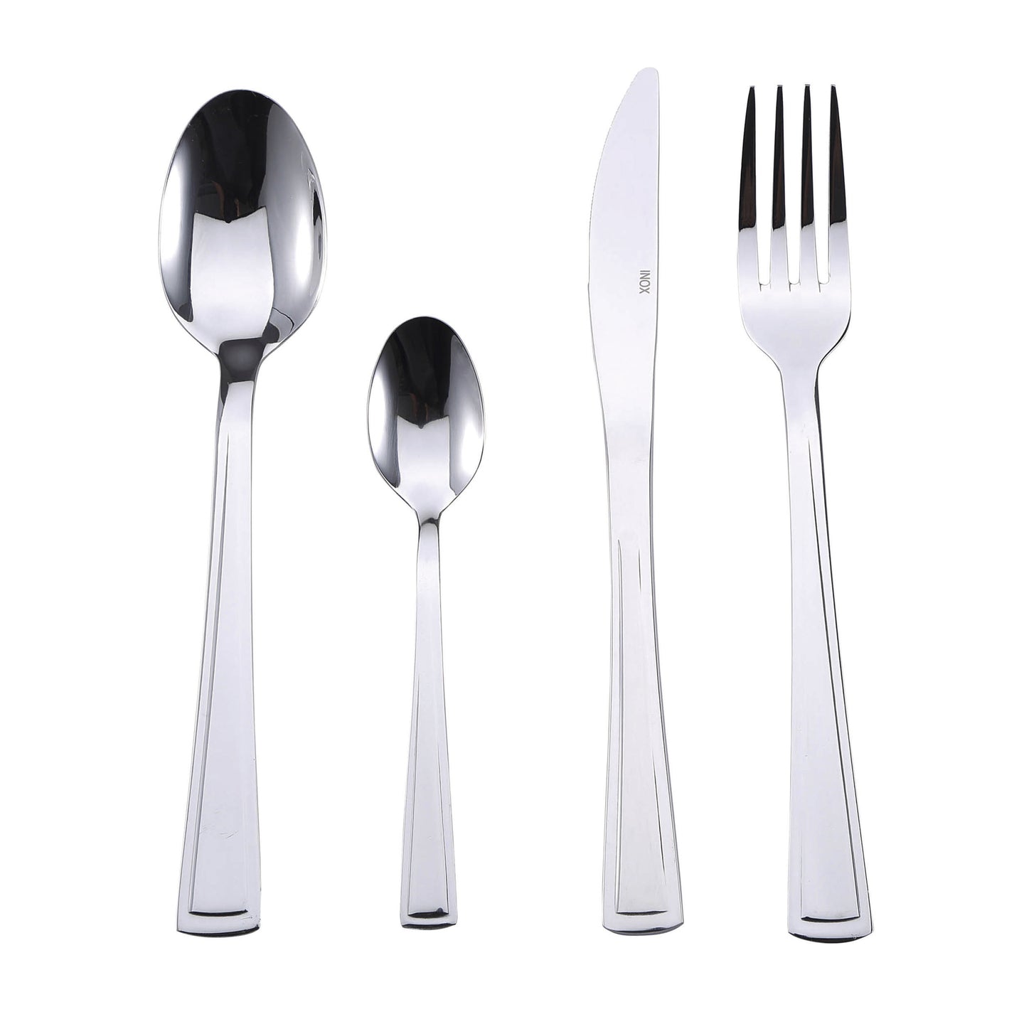 Cubertería de 24 piezas Bergner de acero inoxidable - Torino