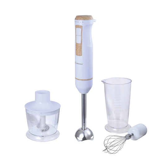 SET BATIDORA DE MANO 800W CON CHOPPER 0,5L, BATIDOR Y VASO 0,7L NATURALLY BG