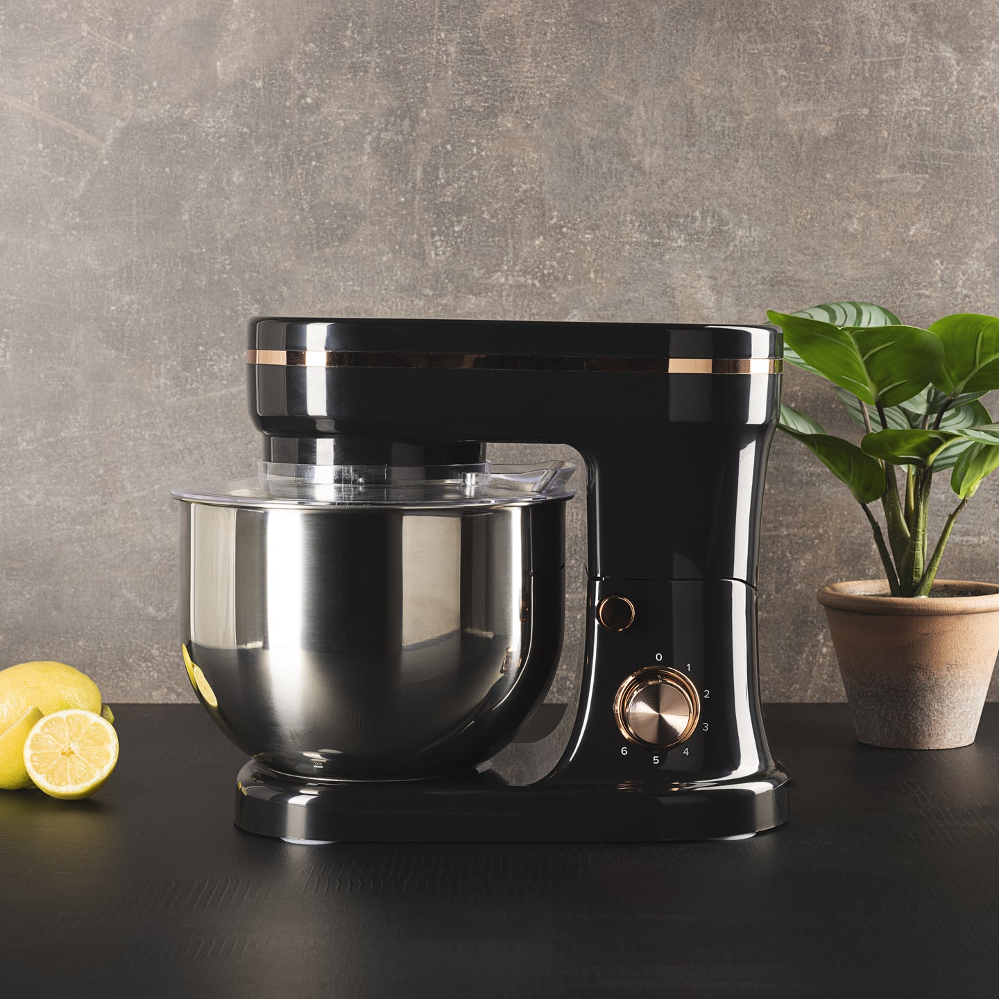 Amasadora Bergner de 1200W, 5L y 6 velocidades - Copper (1)
