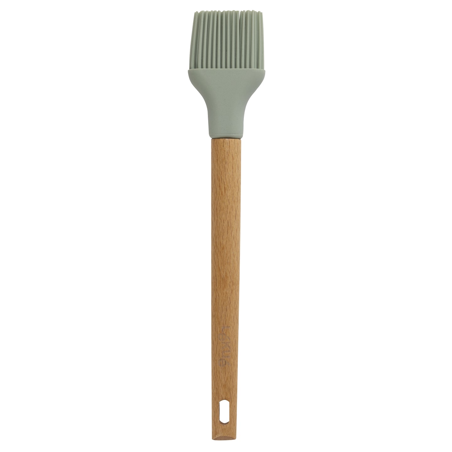CEPILLO 28X5CM SILICONA C/MANGO DE CAUCHO VERDE OSCURO LÉKUÉ