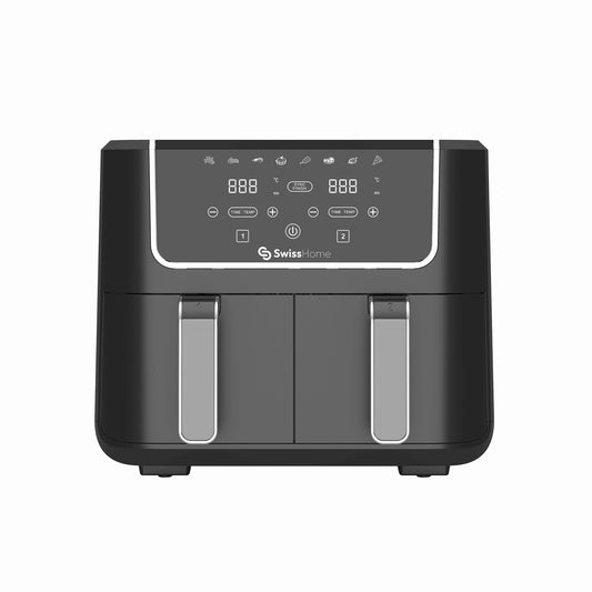 Freidora de aire doble Swiss Home 2100W de 6L- Dark