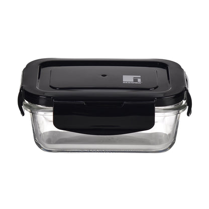 Táper rectangular de cristal Borosilicato 330ml Copper - Bergner
