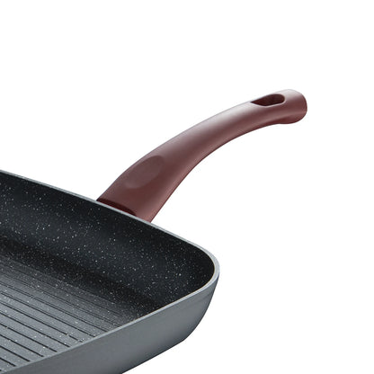 Sarten Grill 28Cm Aluminio Forjado Ind Malbec - San Ignacio