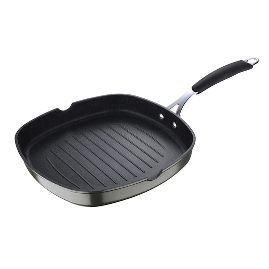 Sarten Grill 28Cm Aluminio Forjado Midnight - Bergner