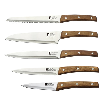 Set de 11 cuchillos + Tijeras + Tacoma Nature - Bergner