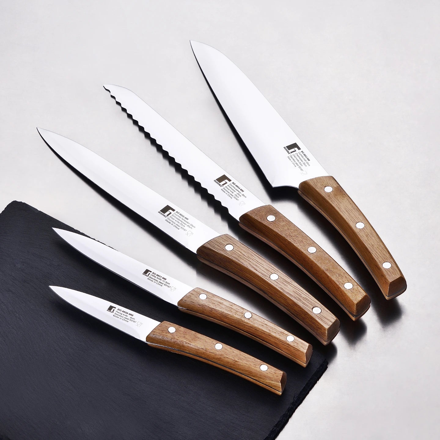 Set de 11 cuchillos + Tijeras + Tacoma Nature - Bergner