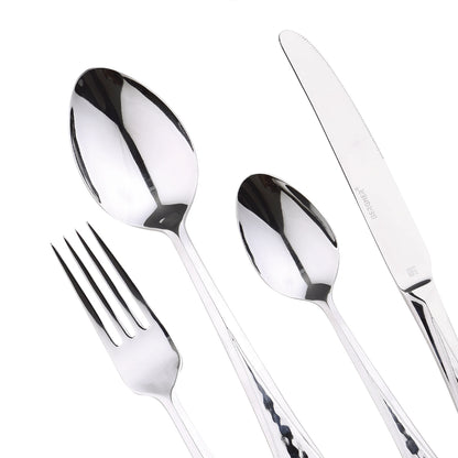Cubertería de 24 piezas Eiffell en Acero Inoxidable Plateado - Bergner