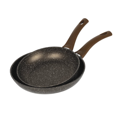 Set 2 Sartenes 20+24Cm Aluminio Forjado Champan Root - Bergner
