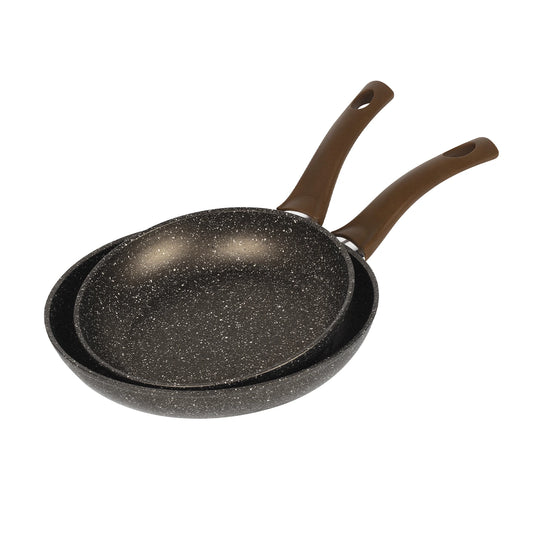 Set 2 Sartenes 20+24Cm Aluminio Forjado Champan Root - Bergner