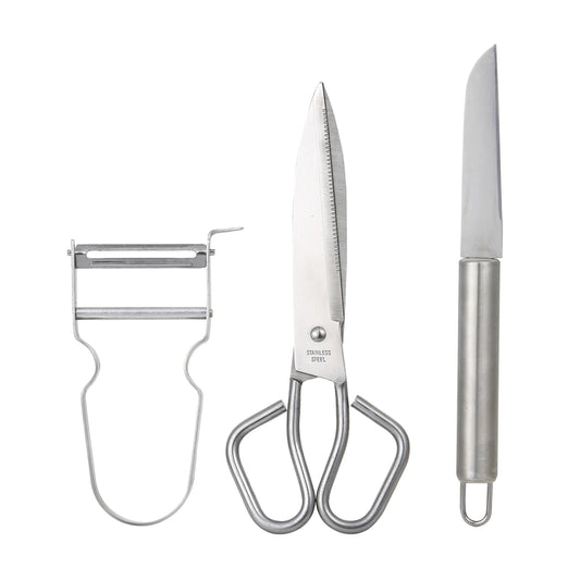 Set 3 Utensilios de Cocina de Acero Inoxidable Helpy - Bergner