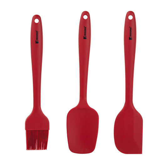 Set 3 Utensilios de Cocina en Silicona Maroon - Bergner