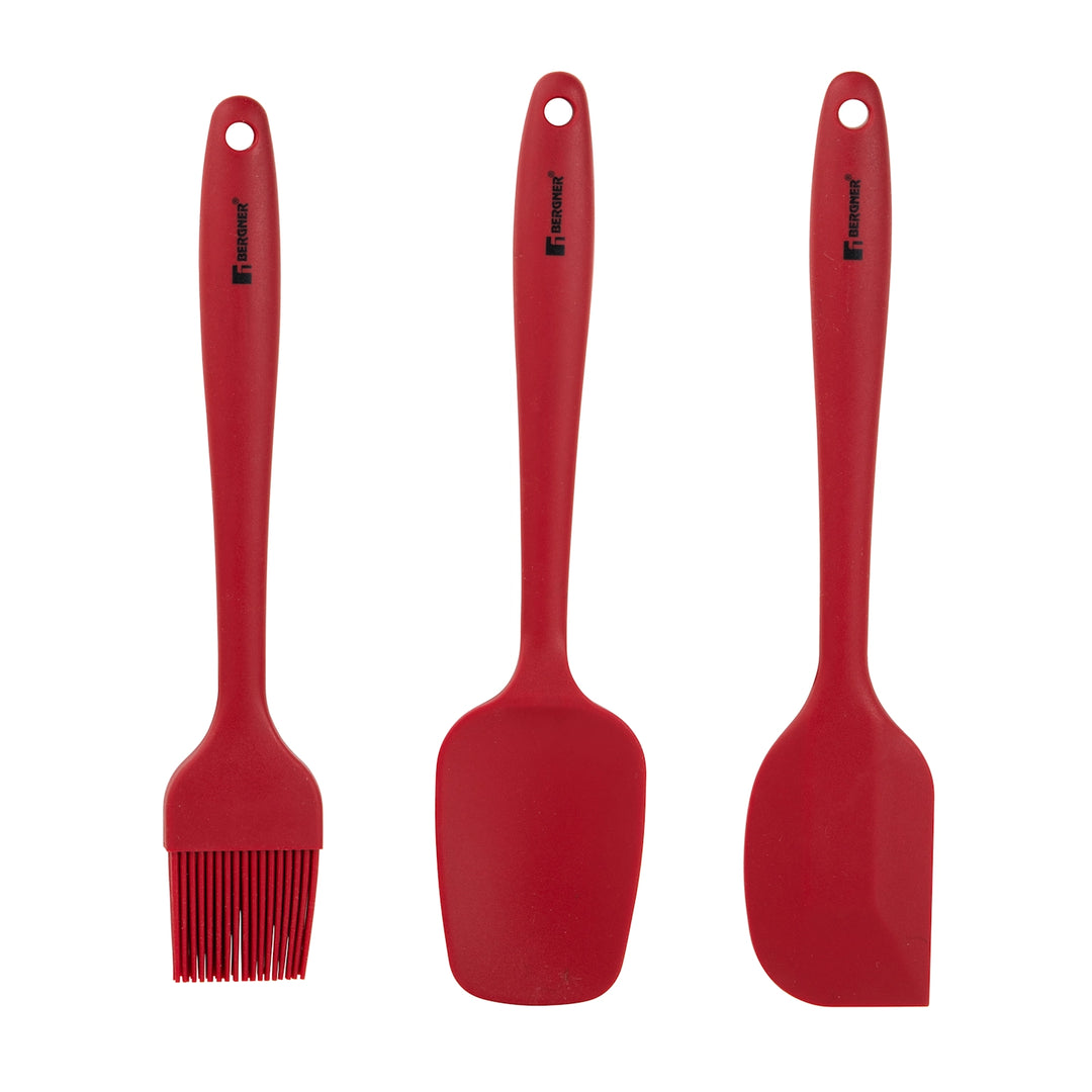 Set 3 Utensilios de Cocina en Silicona Maroon - Bergner