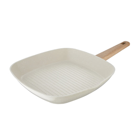 Sarten Grill Cuadrada 28Cm Aluminio Forjado Naturally - Bergner