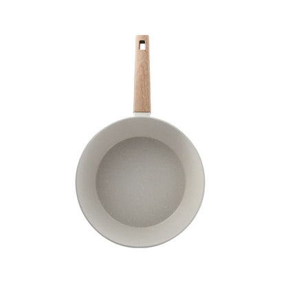 Sartén para saltear con Tapa 28 Cm Alu Forjado Naturally - Bergner