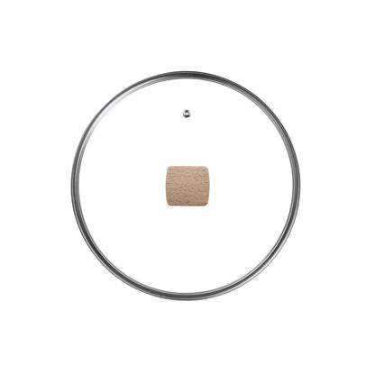 Sartén para saltear con Tapa 28 Cm Alu Forjado Naturally - Bergner