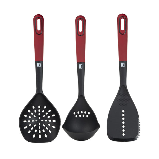 Set 3 Utensilios de Cocina Maroon - Bergner