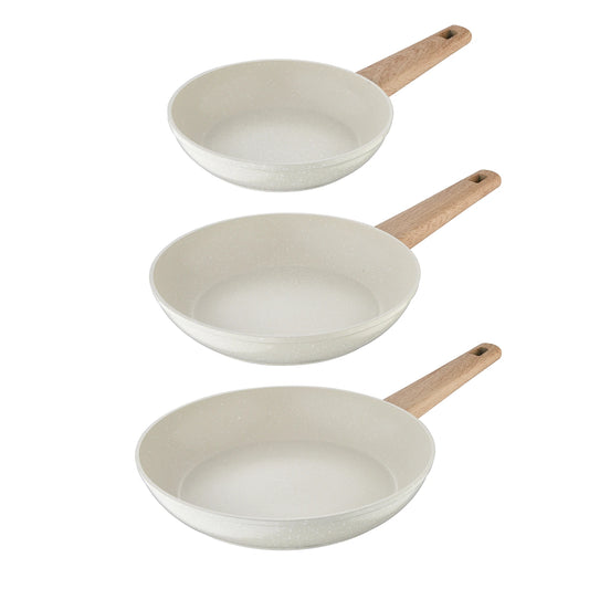 Set 3 Sartenes Aluminio Forjado Naturally - Bergner